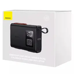 Автомобільний насос Baseus Mega EnergyPump Series Dual Cylinder 6000 mAh (CRNL060001) Black - мініатюра 6