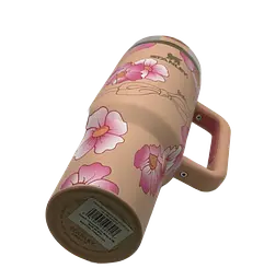 Термос термокружка Stanley Quencher H2.0 Tumbler из нержавеющей стали 1,18 л Peach Flower Barbie KT7001984 - миниатюра 4