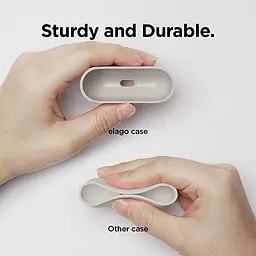 Чохол Ultrathin Silicone Case для AirPods Pro Stone White [52480] - мініатюра 5