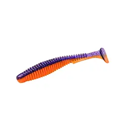 Силікон FishUP U-Shad 3" #207 - Dark Violet/Orange (9 шт/уп) - мініатюра 2