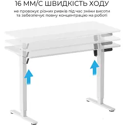 Комп'ютерний ігровий стіл OfficePro ODE1260W White [124832] - мініатюра 5