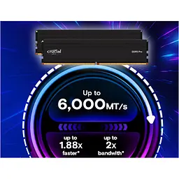 Модуль пам'яті DDR5 Crucial 2x24GB 6000MHz Pro (CP2K24G60C48U5) [147410] - мініатюра 2