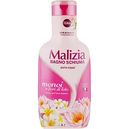 Гель-піна для душу та ванни Malizia Bath Foam Monoi and Lotus Flawers Моної та Квіти лотосу 1 л 