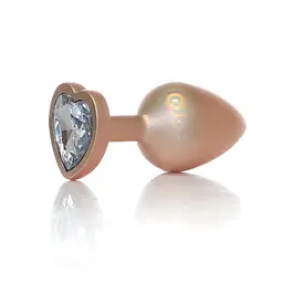 Металева анальна пробка Boys of Toys Jewellery Pearl Gold Plug – розмір S