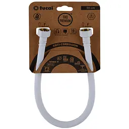 Шланг водяний Tucai TAQ Premium Grif 1/2″x1/2″ BВ 0,5м.Антикор. ACB HG-1212-500 (Білий Мат) 209973
