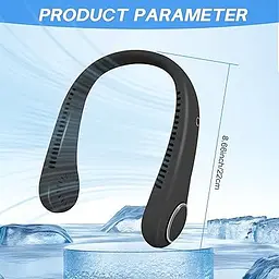 Портативний шийний вентилятор CNMTCCO Neck Fan 360° - мініатюра 6