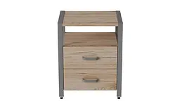 Тумба універсальна Ferrum-decor Вів'єн 2/2 50x41x40 сірий ДСП Дуб Сан-Марино 16мм (FRD-104167) - мініатюра 7
