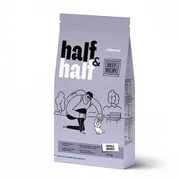 Сухий корм Half&Half Халф Халф для дорослих собак маленьких порід, з яловичиною, 12 кг (арт.20734)