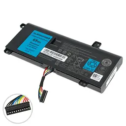 Акумулятор для ноутбука Dell G05YJ (Alienware 14 M14x R3 R4) 11.1V 6400 mAh 69Wh Black - мініатюра 2