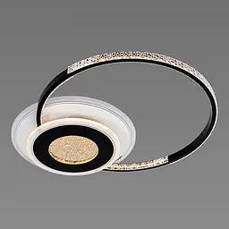 Люстра світлодіодна акрилова Sirius C7067/500 WH+BK RGB 80W+8W - мініатюра 3