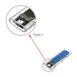 Кишеня зовнішня Dynamode M.2 SSD NVMe/SATA combo ч-з USB3.2 GEN2 Type-C (DM-CAD-SSD09) - мініатюра 4