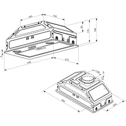 Витяжка Minola HBI 52621 BL Glass 700 LED - мініатюра 9