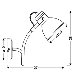 Бра Candellux 91-72122 ZUMBA - мініатюра 3