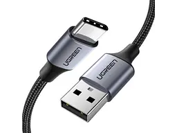 Кабель UGREEN US288 USB - Type-C Cable Aluminum Braid 1.5m Black (60127) - мініатюра 2