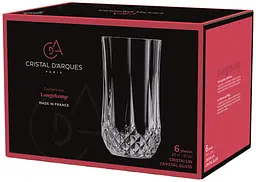 Набір склянок Cristal d'Arques Paris Longchamp CD'A kuh0016607 - мініатюра 4