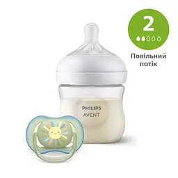 Набір для новонароджених Philips Avent  Natural Природний Потік Пляшечка 125 мл + Пустушка Ultra Air 0-6 міс.
(SCD837/10) - мініатюра 2