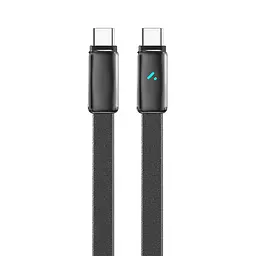 Кабель ColorWay USB Type-C - USB Type-C (M/M), ultra-thin, 5А, 1 м, Чорний (CW-CBPDCC100-BK)