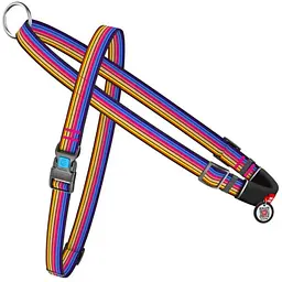 Шлея для собак WAUDOG Nylon з QR-паспортом "Лінія 1" S (5469)