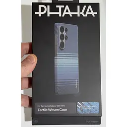Оригінальний протиударний чохол Samsung Galaxy S25 Ultra Pitaka Tactile Woven Edge Case MagSafe (S938) Moonrise KS2502U - мініатюра 2
