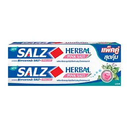Зубна паста LION SALZ Herbal-Pink Salt Трав'яна з рожевою сіллю подвійна упаковка 140гх2