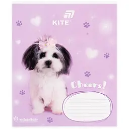 Зошит  Kite RH в косу лінію 12 аркушів світло-рожевий 