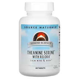 Амінокислота Source Naturals Serene Science Theanine Serene with Relora Calm Mind & Body, 60 таблеток