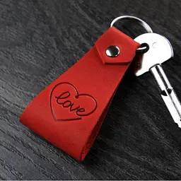 Шкіряний брелок Loving heart - мініатюра 8