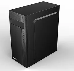 Корпус 2E ALFA Black, БЖ 400 Вт, Mid Tower, для ATX / Micro ATX, 1хUSB 3.0, 2хUSB 2.0, 191x418x358 мм, 2.5 кг (2E-E185-400) - мініатюра 2