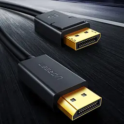 Кабель Ugreen DisplayPort M - M V1.2 Cable 4K 60Hz 2K 144Hz 3m DP102 чорний - мініатюра 2