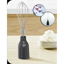 Блендер заглибний 3в1 Tefal Quickchef+ 1000 Вт чаша 800 мл чопер 500 мл турборежим сріблясто-чорний (HB67E830) - мініатюра 9