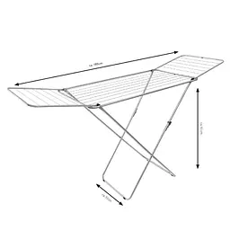 Сушарка для білизни підлогова Casa Si Kolibri 18m Silver (CS42191C06) - мініатюра 1