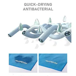 Рушник антибактеріальний швидковисихаючий Fitness Naturehike NH20FS009, 160*80, чорний - мініатюра 6