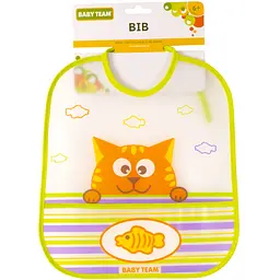 Нагрудник вологонепроникний Baby Team Кот (6503)