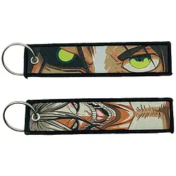 Брелок тканинний Атака титанів Ерен Йегер Attack on Titan Eren Yeager 10 см