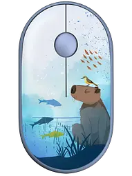 Миша бездротова 2E MF300 Capybara Blue (2E-MF300WCAPIBARABL)