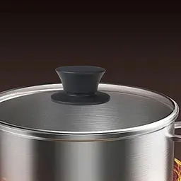 Ручка для кришки каструлі сковороди кругла силіконова, Kitchen Master Коричневий 87223 - мініатюра 5