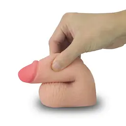 Фалоімітатор Skinlike Soft Dong Limpy Cock 5.5" 14 см тілесний - мініатюра 5