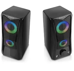 Колонки 2.0 S-107 Black, 2 x 3 Вт REAL-EL teh0021035 - мініатюра 5