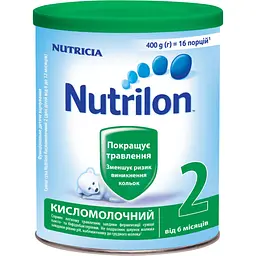 Уцінка. Суха молочна суміш Nutrilon Кисломолочний 2, 400 г