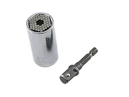 Універсальна динамометрична торцева головка MagicGrip Socket head 7-19 мм з перехідником для дриля та шуроповерта - мініатюра 3