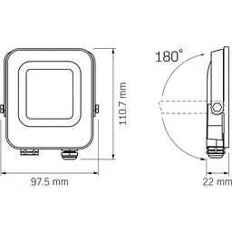 Прожектор Videx (VL-F3e-105W-12V) - мініатюра 7