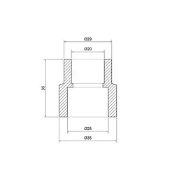 Муфта PPR Thermo Alliance 25х20 перехідна DSB101 - мініатюра 1