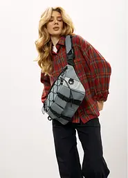 Жіноча cумка-бананка під ноутбук Sambag Urban Pro блакитна 46 × 26 см (51411210) - мініатюра 2