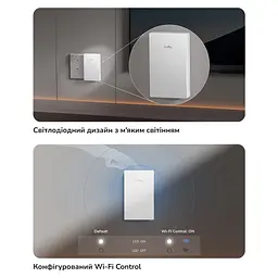Точка доступу настінна WiFi 5 Cudy AP1300 Wall з підтримкою Mesh дводіапазонна гігабітна AC1200 (73-00659) - мініатюра 6