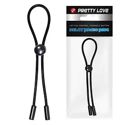 Ерекційна петля Pretty Love Delay Magic Ring чорна