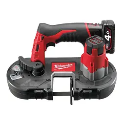 Пила стрічкова акумуляторна MILWAUKEE, M12 BS-402C (зарядний пристрій С12 С, 2 акумулятори М12 В4 4Ач, полотно, кейс) - мініатюра 3