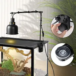 Тримач для ламп Repti-Zoo Dual Light Bracket LH023D подвійний кронштейн для тераріуму 360° - мініатюра 3