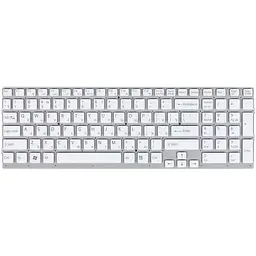 Клавіатура для ноутбуків Sony Vaio VPC-EC Series біла 