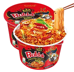 Локшина швидкого приготування Samyang Buldak 2X Spicy зі смаком гострої курки 105 г - мініатюра 3