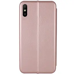 Шкіряний чохол-книжка Epik Classy для Xiaomi Redmi 9A Rose Gold - мініатюра 3